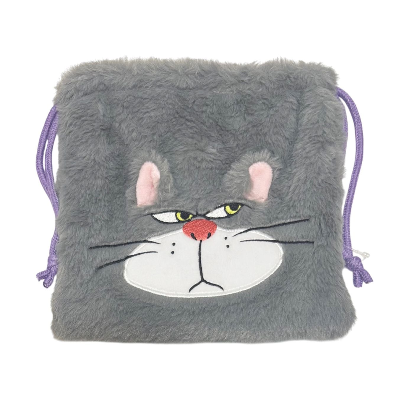 [公式] メーカー直営 ディズニー キャット＆ドッグ ふわふわ巾着 シンデレラ ルシファー