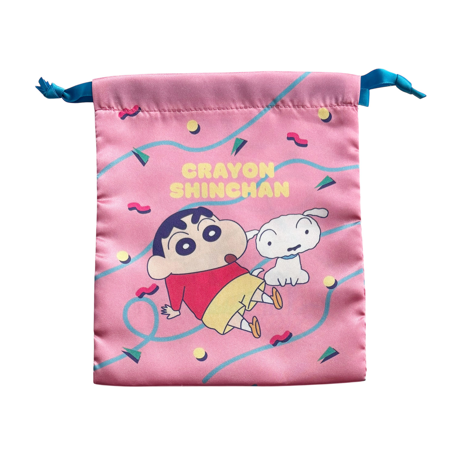 [公式] メーカー直営 クレヨンしんちゃん リボン巾着 しんのすけとシロ