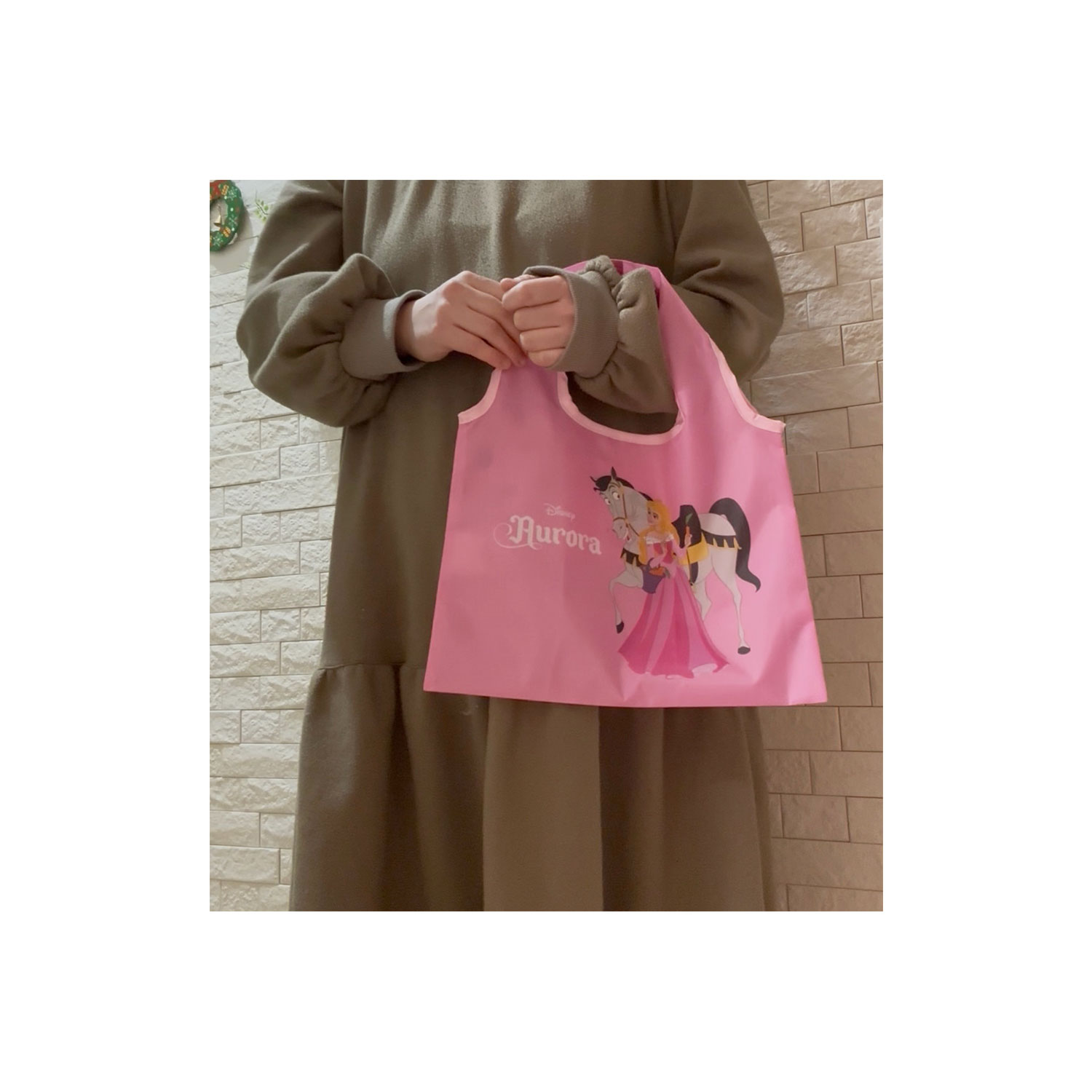 [公式] メーカー直営 ディズニー ミニくるくるショッピングバッグ 眠れる森の美女 オーロラ姫＆フレンズ