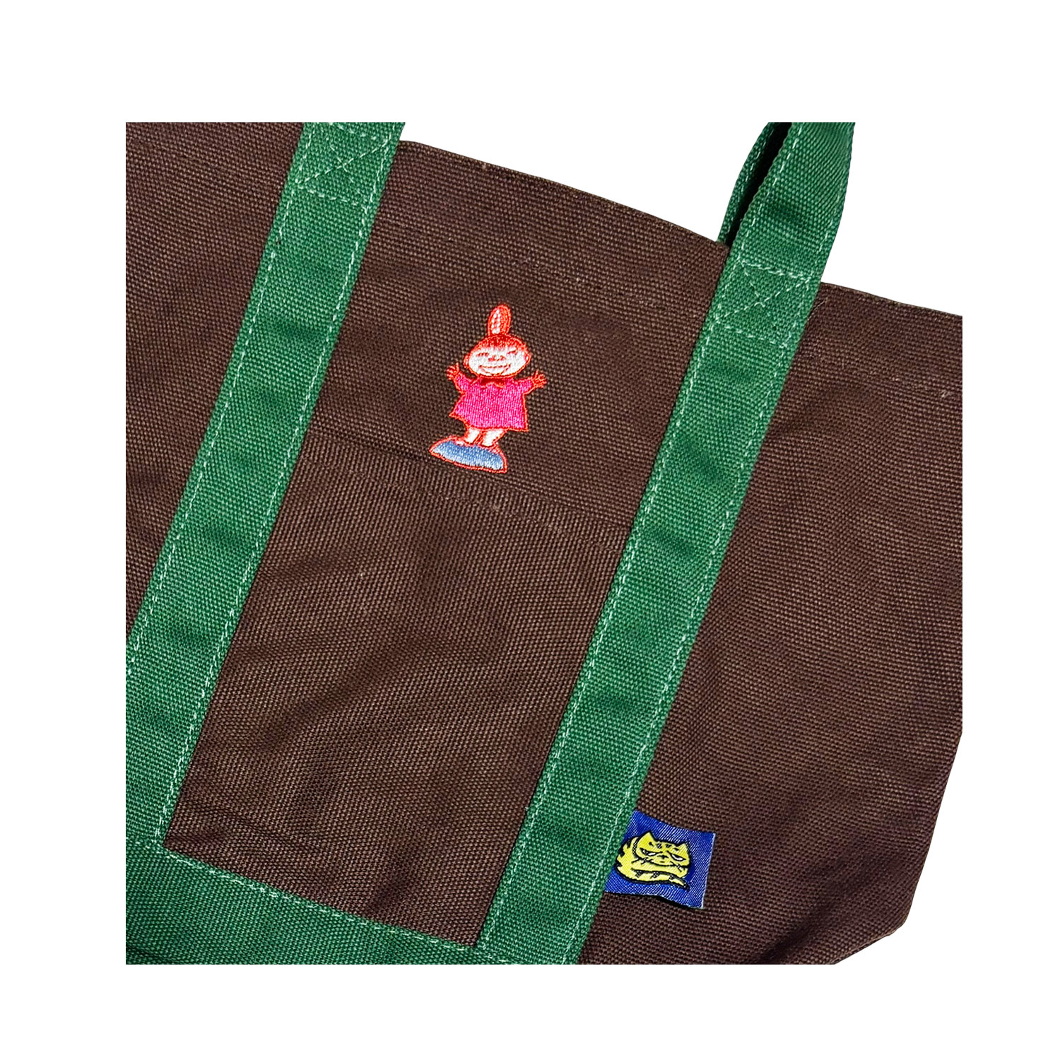 [公式] MOOMIN/NOSTALGICA（ムーミン/ノスタルジカ）ワンポイント刺繍トートバッグ ブラウン リトルミイ
