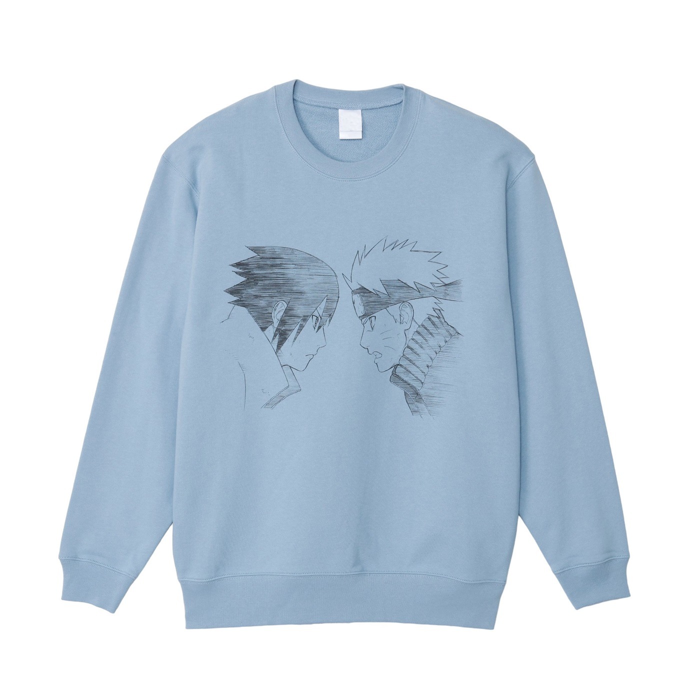 NARUTO スウェットクルーネック ナルト＆サスケ L 