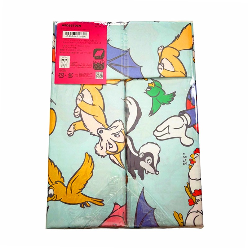 [公式] ノスタルジカ ディズニー　フラットシーツ＆枕カバーセット　 シングルサイズ　ミッキーマウス／アニマル