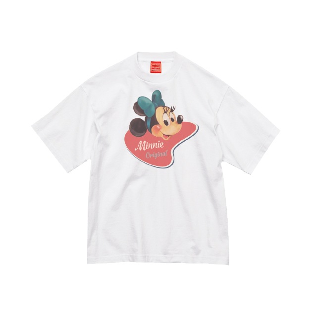 【予約】8月発送 [公式] Disney American Paradise Tシャツ ミニーマウス バッジ　M/L