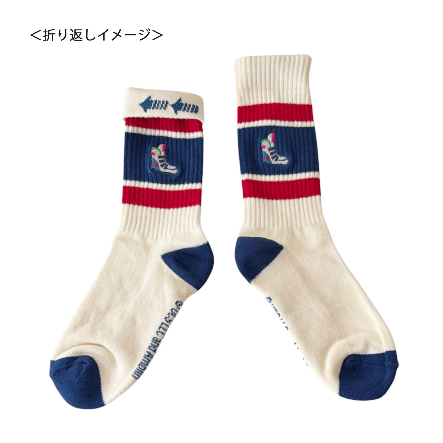 [公式] メーカー直営 バック・トゥ・ザ・フューチャー カラフルラインソックス シューズ