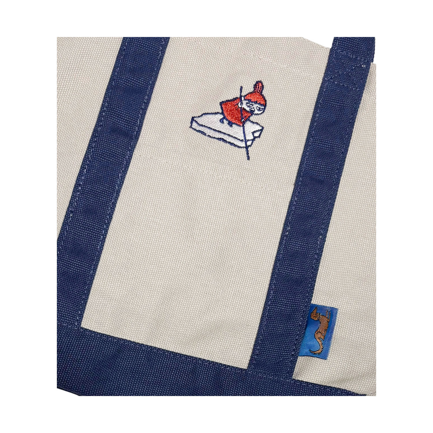 [公式] MOOMIN/NOSTALGICA（ムーミン/ノスタルジカ）ワンポイント刺繍トートバッグ グレー リトルミイ
