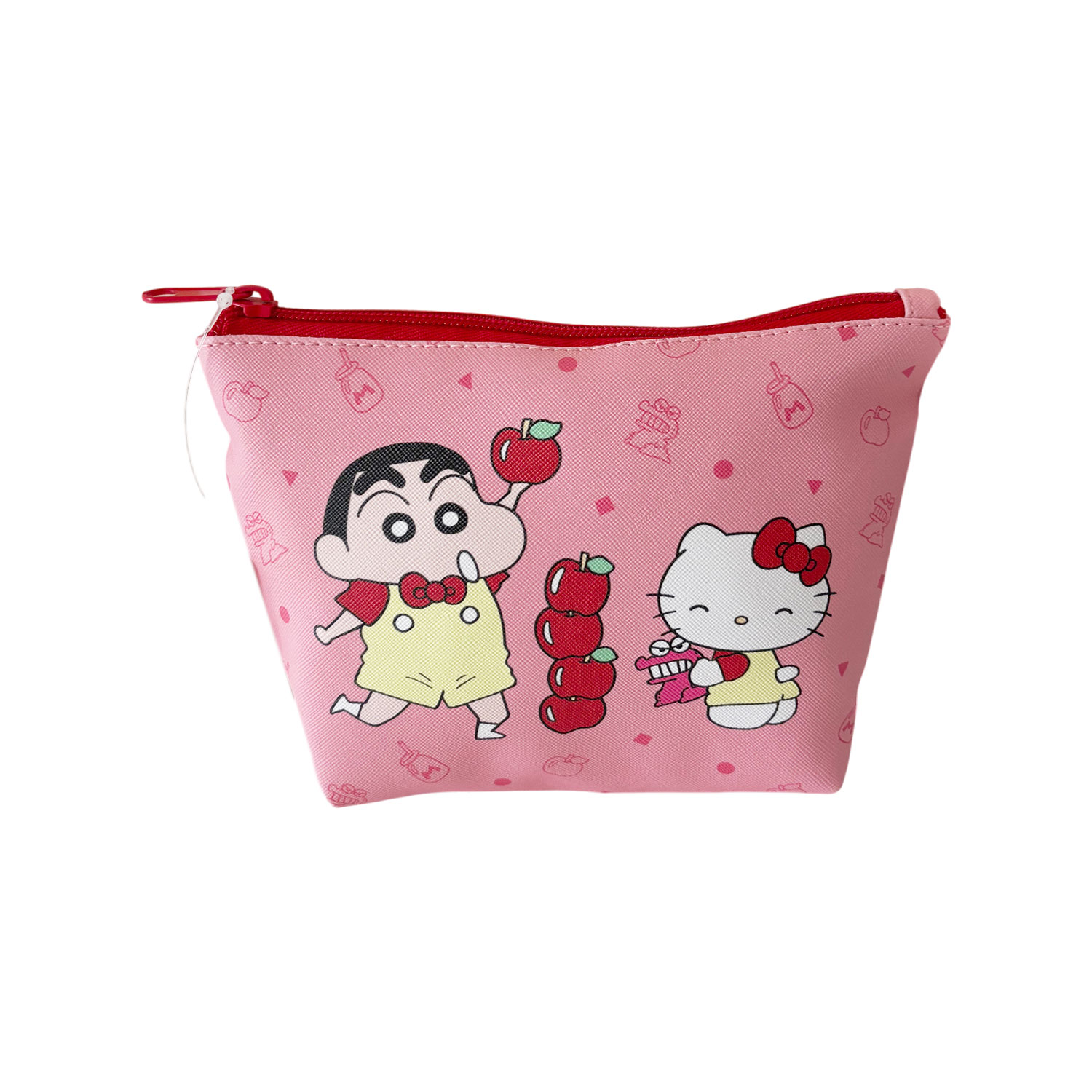 公式] メーカー直営 CRAYON SHINCHAN × HELLO KITTY 舟形ポーチ