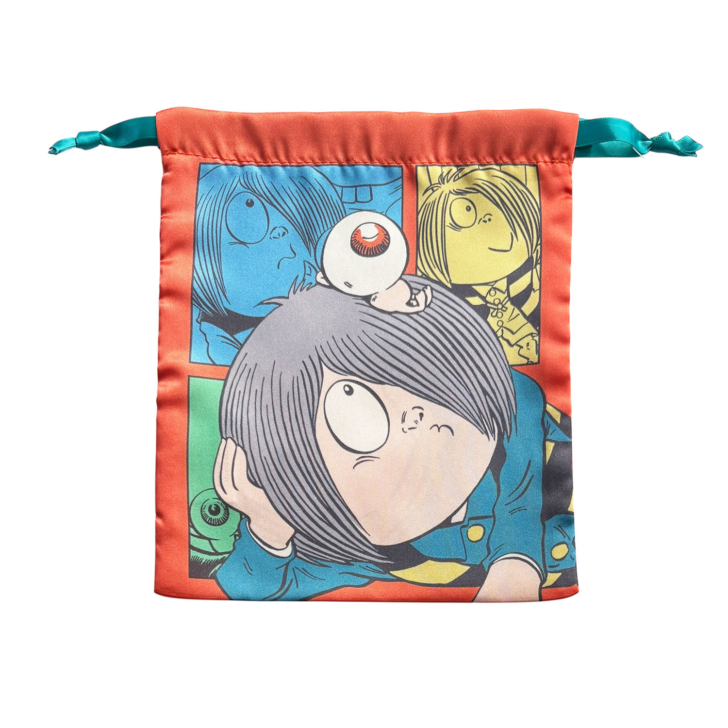 [公式] メーカー直営 ゲゲゲの鬼太郎 リボン巾着 鬼太郎＆ねずみ男