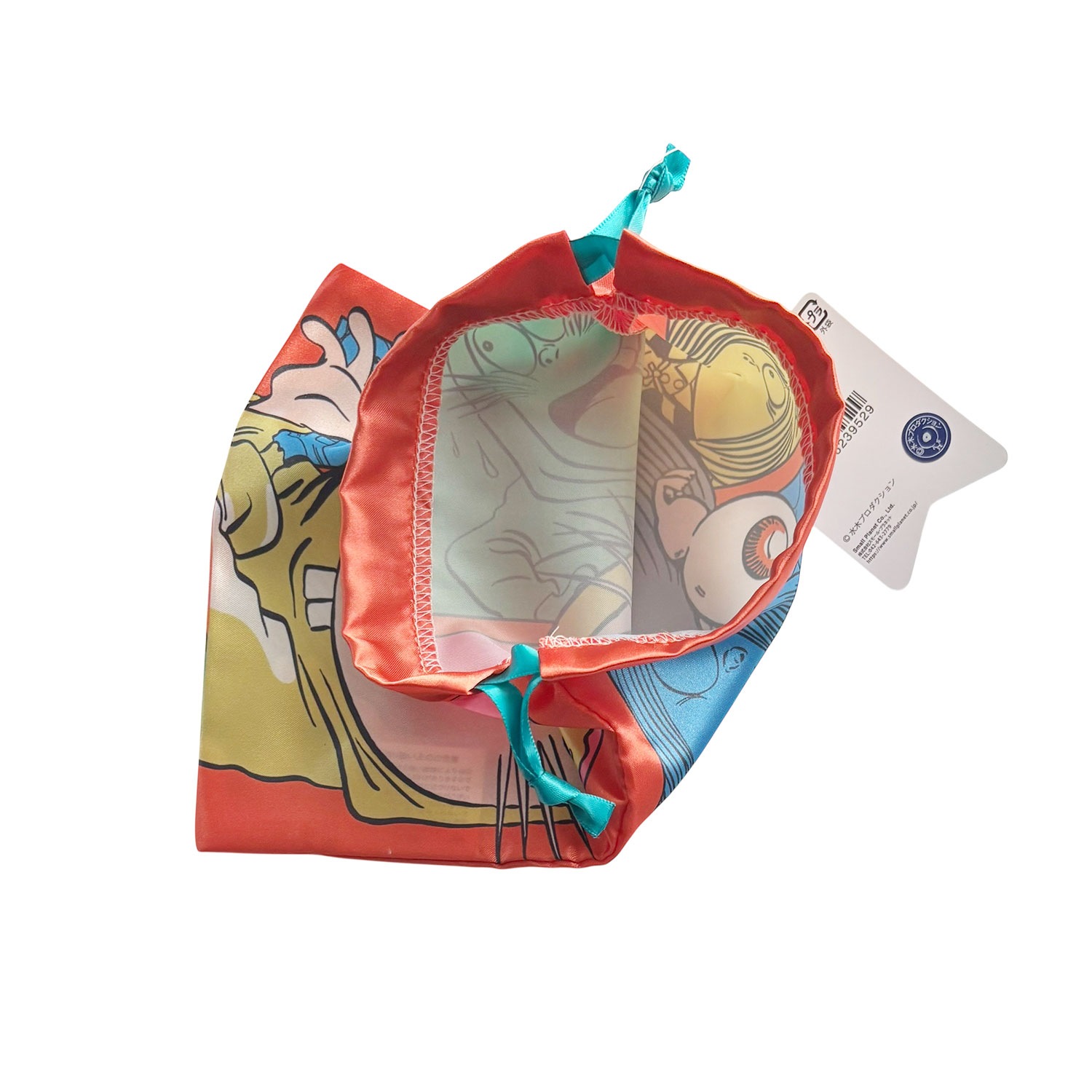 [公式] メーカー直営 ゲゲゲの鬼太郎 リボン巾着 鬼太郎＆ねずみ男