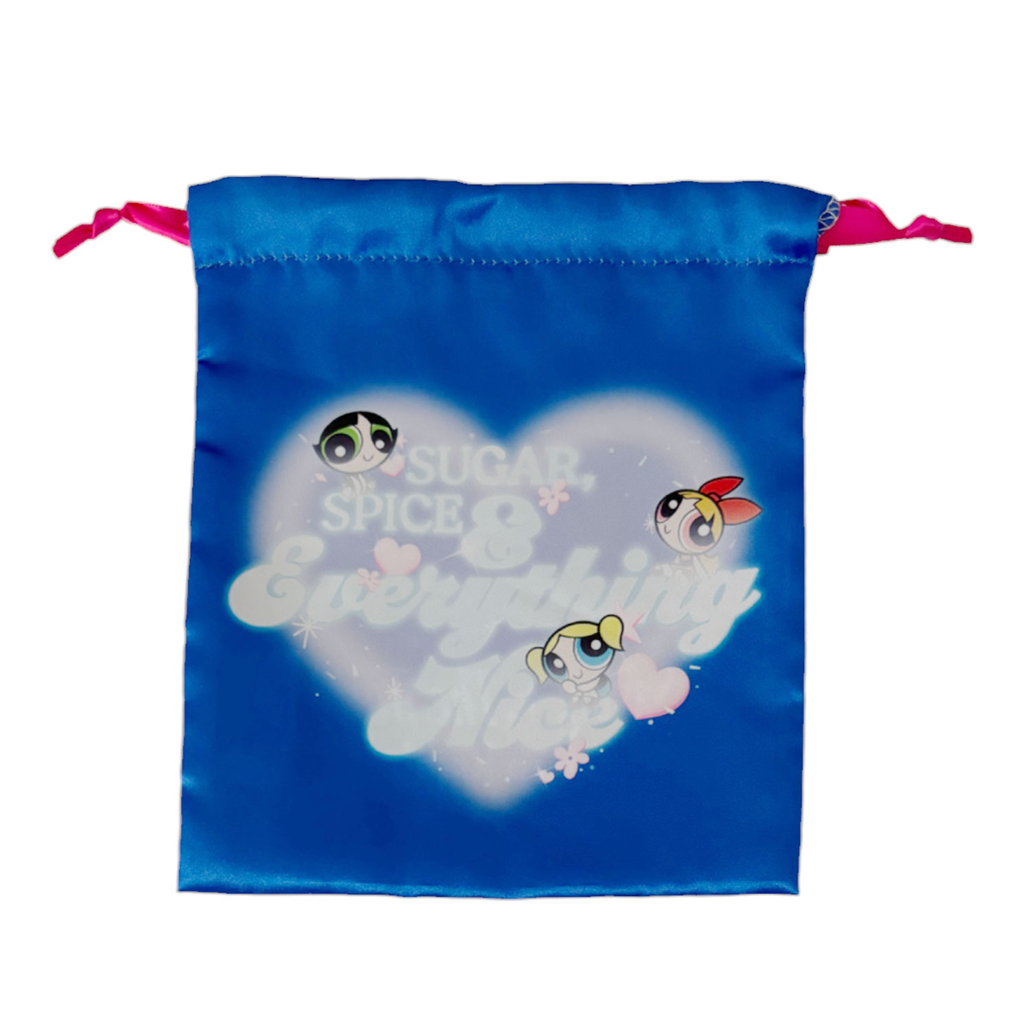 [公式] パワーパフガールズ リボン巾着 BL ブルー