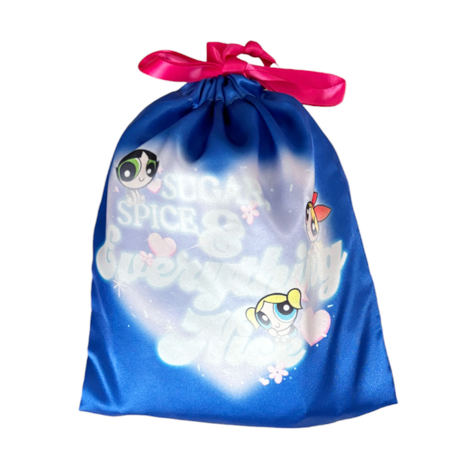 [公式] パワーパフガールズ リボン巾着 BL ブルー