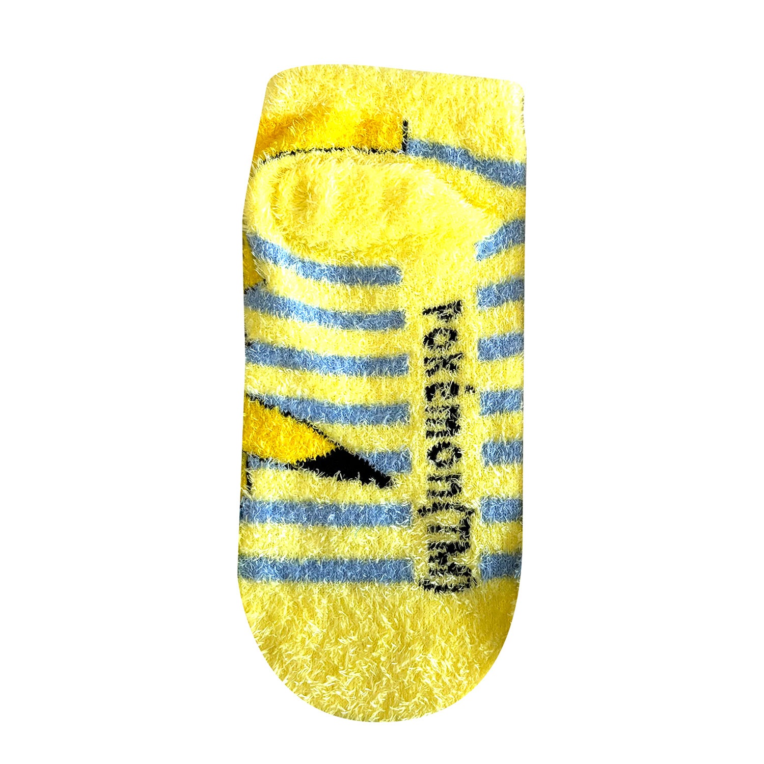 [公式] メーカー直営 ポケットモンスター もっこもこ靴下  (ジュニアサイズ) ピカチュウ ボーダー