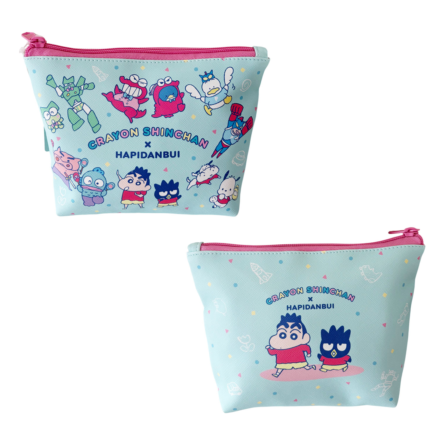 サンリオ×クレヨンしんちゃん　ポーチ 公式] メーカー直営 CRAYON SHINCHAN × HAPIDANBUI 舟形ポーチ