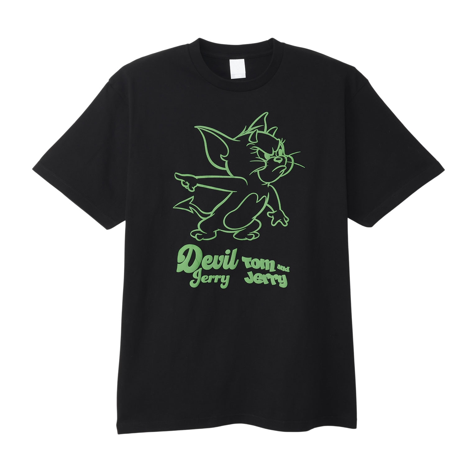 公式] メーカー直営 トムとジェリー 発泡プリント Tシャツ デビル