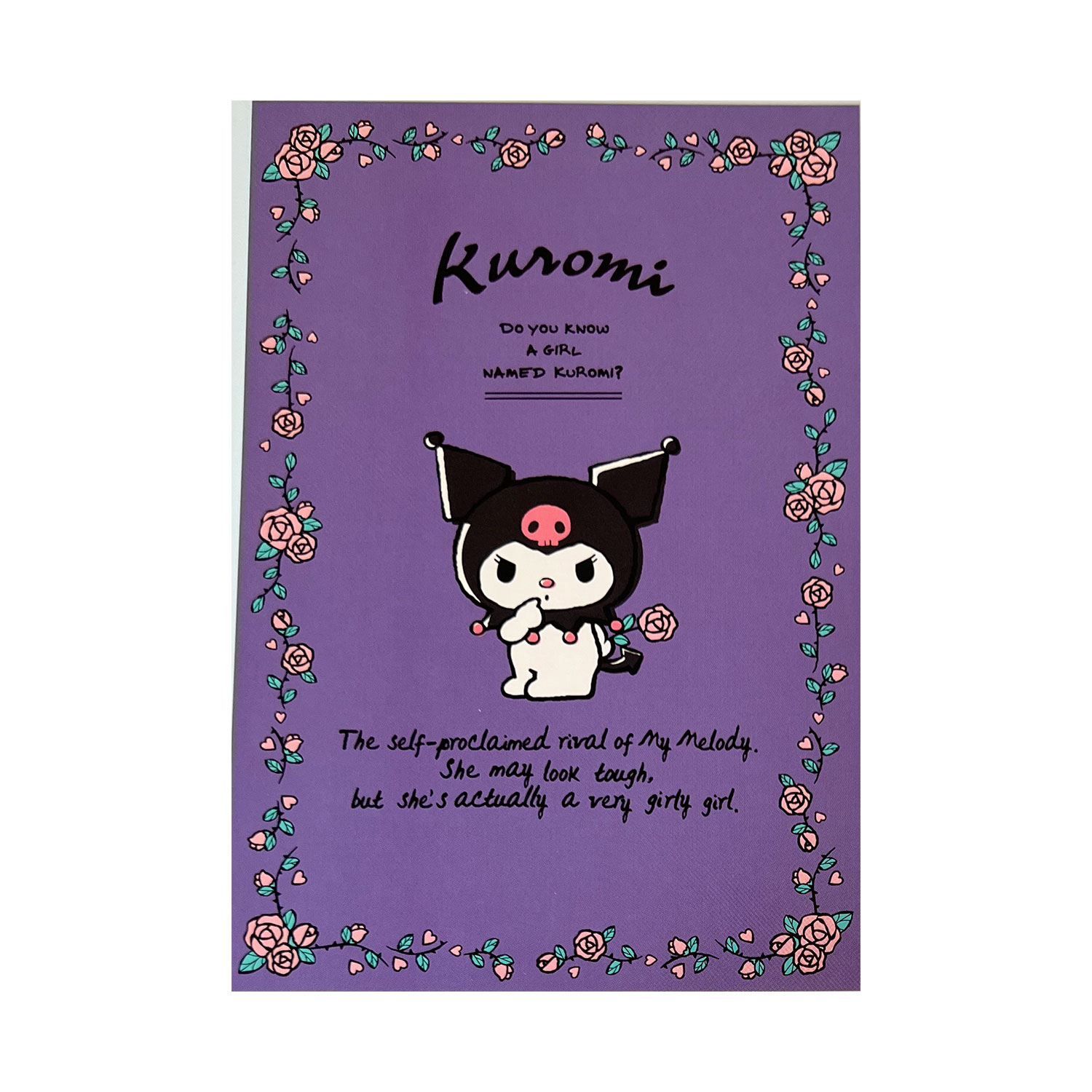 サンリオ キャラポストカード クロミ フラワーレトロ