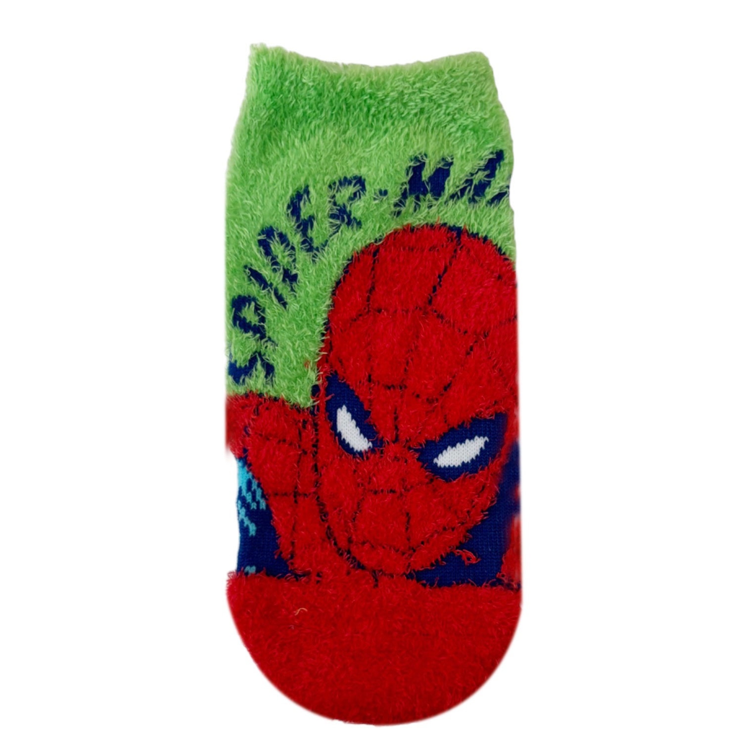 [公式] メーカー直営 MARVEL スパイダーマン もっこもこ靴下 ロゴ