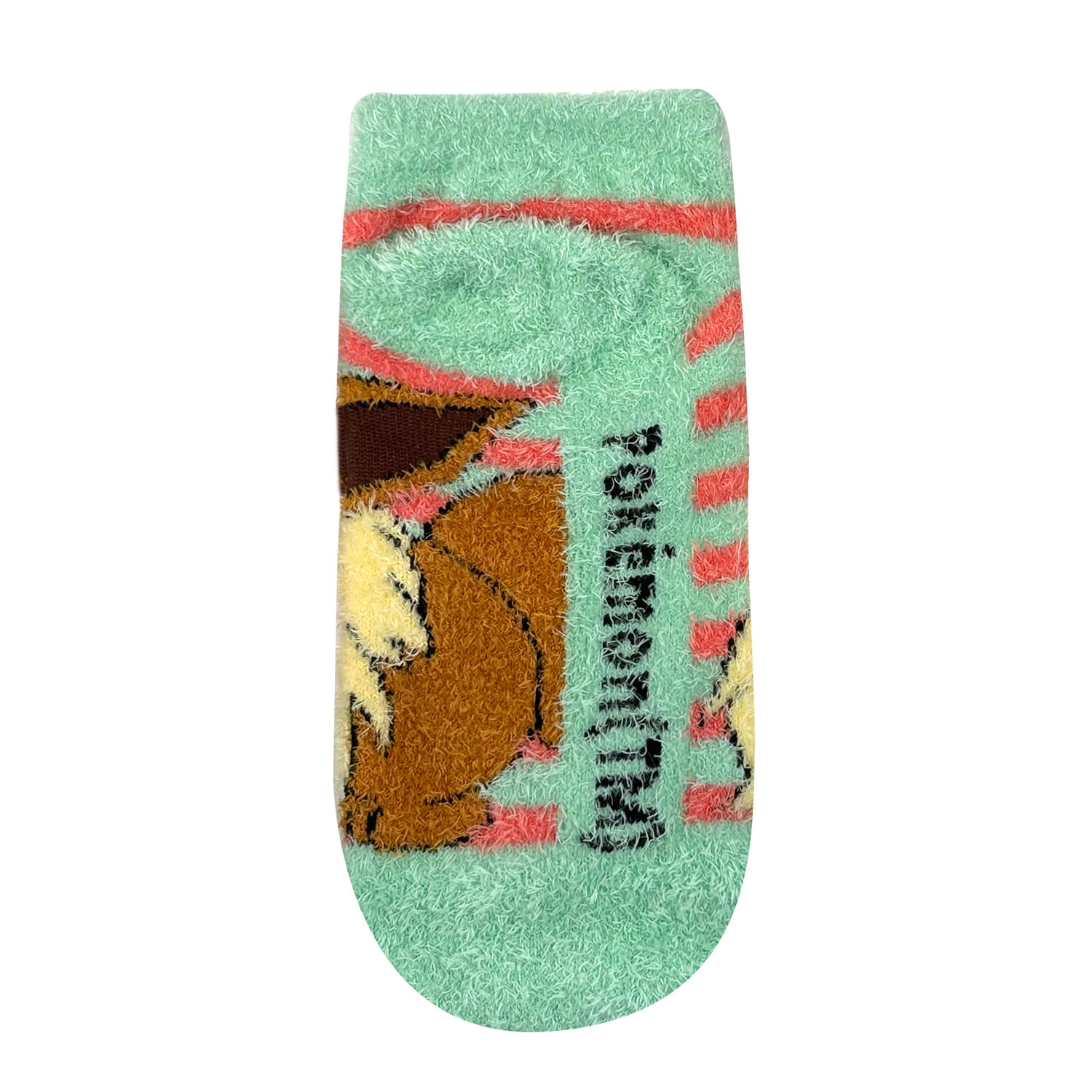 [公式] メーカー直営 ポケットモンスター もっこもこ靴下  (ジュニアサイズ) イーブイ ボーダー