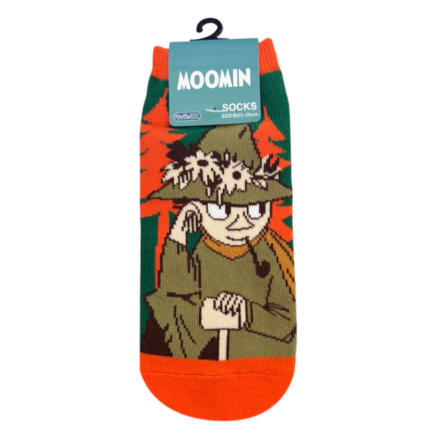 [公式] メーカー直営 ムーミン キャラックス（靴下）スナフキン グリーン