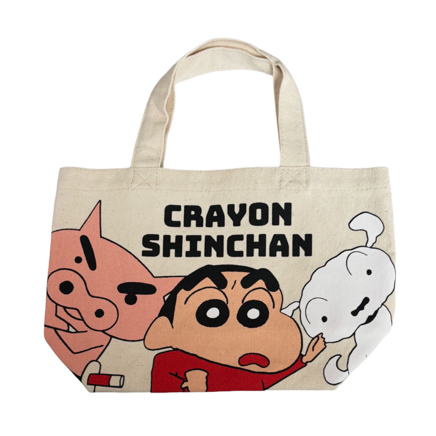 公式] クレヨンしんちゃん マチ付きバッグ トリオ ロゴ | キャラクター