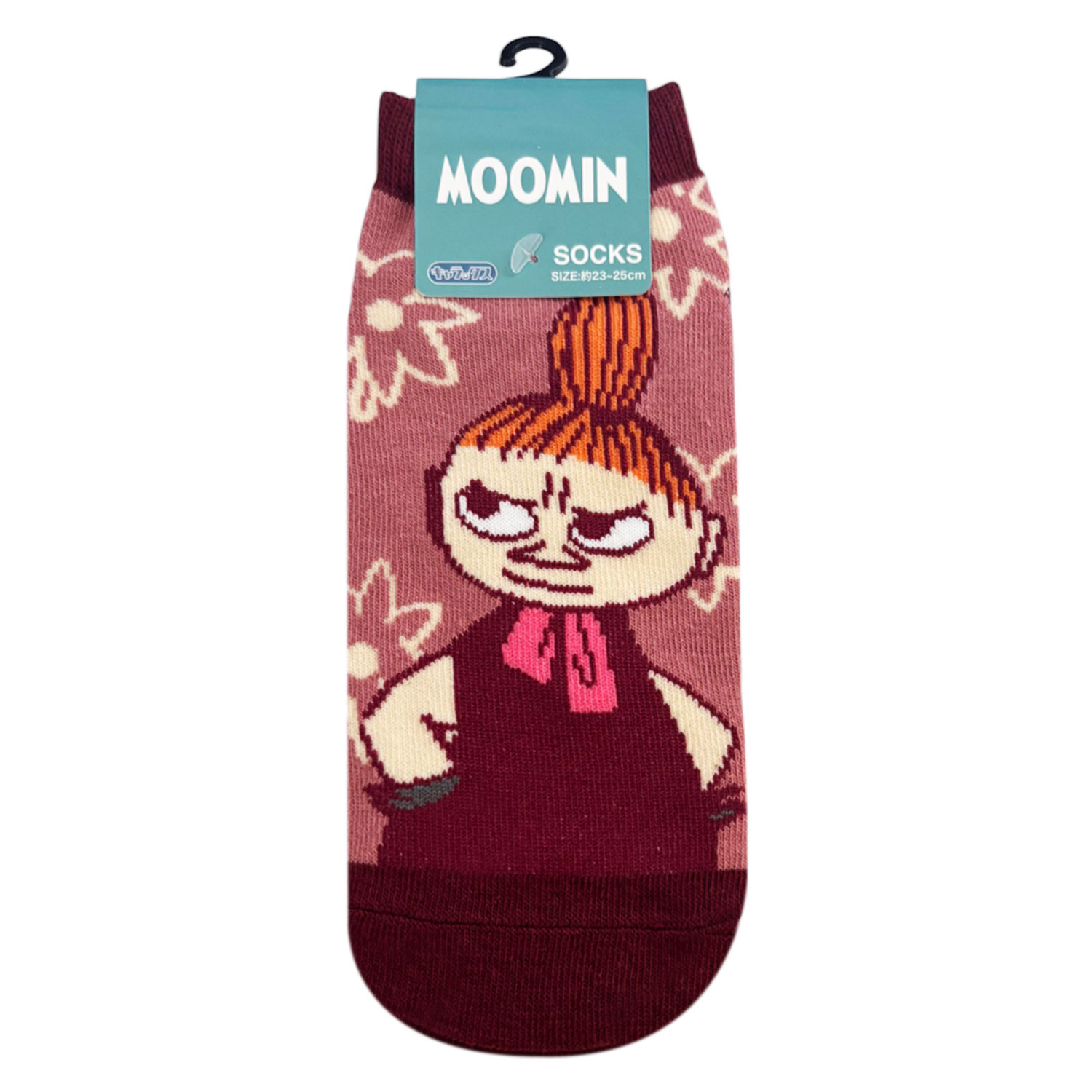[公式] メーカー直営 ムーミン キャラックス（靴下）リトルミイ ダークレッド