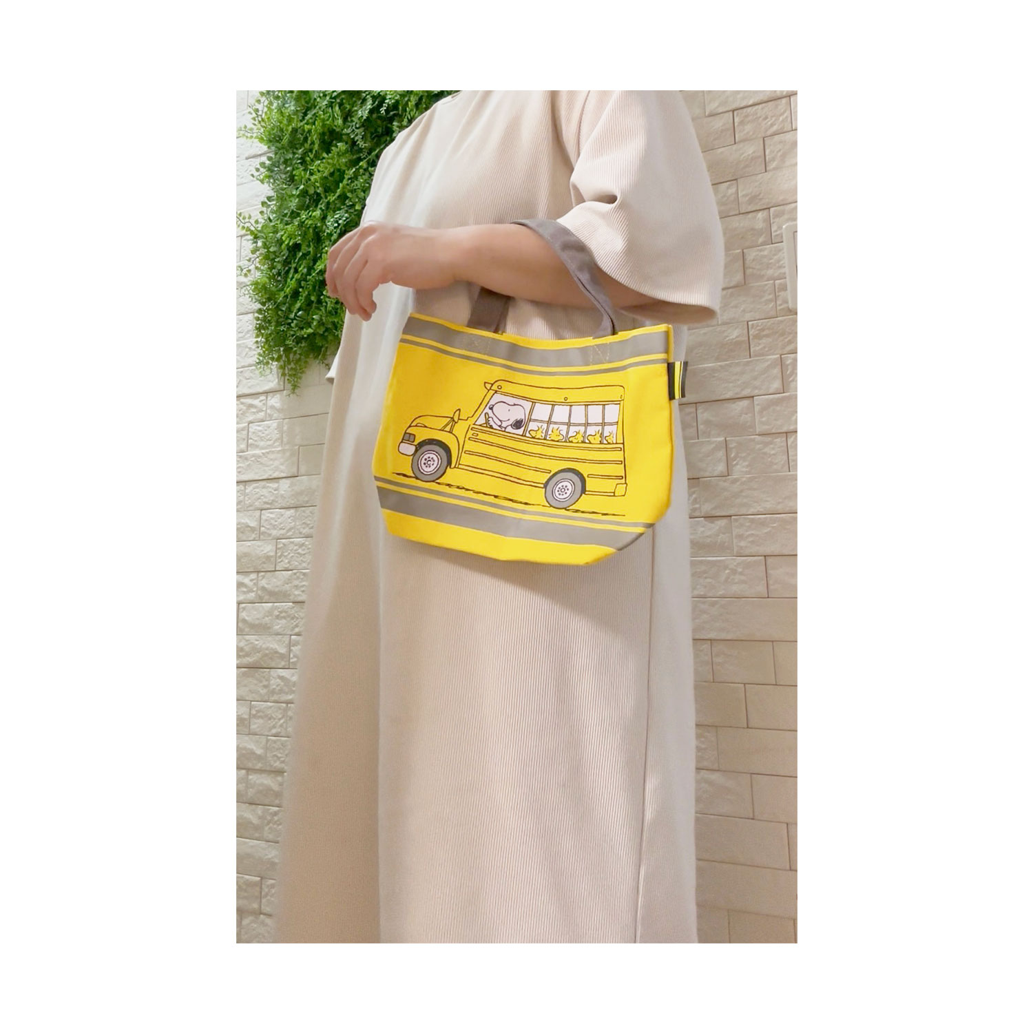 公式] メーカー直営 PEANUTS スヌーピー カラーマチ付きバッグ バス