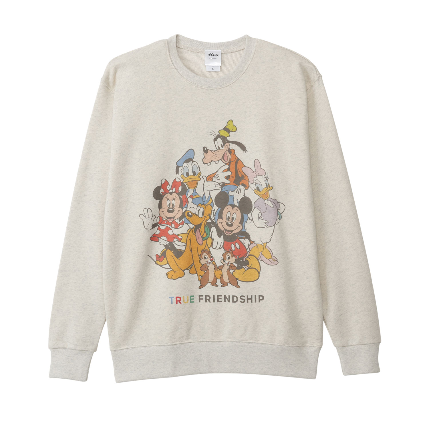 ディズニーキャラ集合スウェット L 公式] メーカー直営 ディズニー スウェット ミッキー＆フレンズ 集合 L
