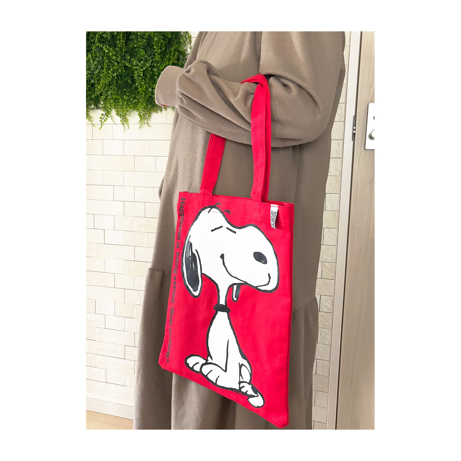 [公式] 【 PEANUTS NOSTALGICA 】 ノスタルジカ ヴィンテージ ピーナッツ カラーキャンバストートバッグ RD