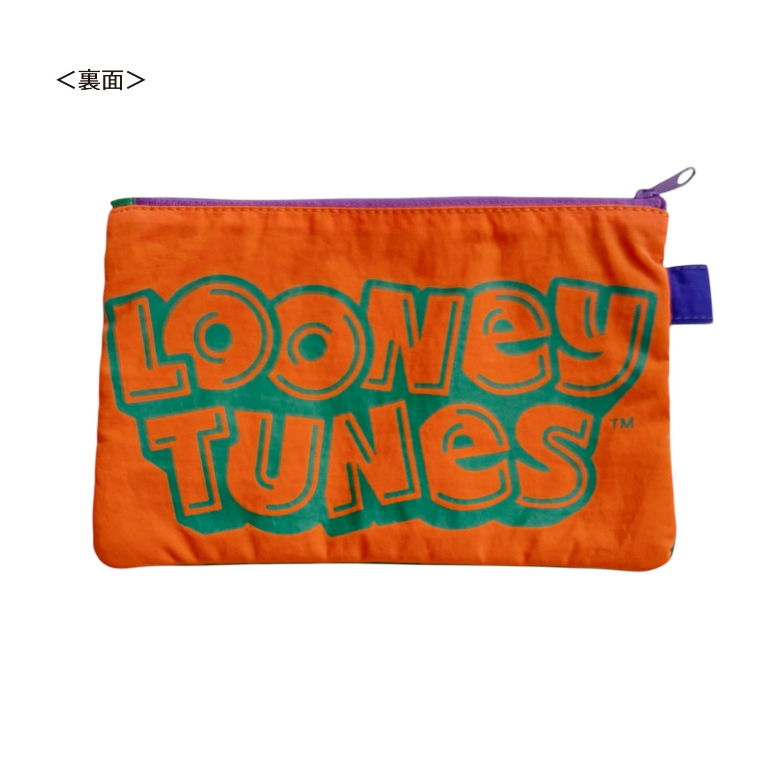 [公式] LOONEY TUNES/NOSTALGICA（ルーニー・テューンズ/ノスタルジカ）バイカラーフラットポーチ マービン・ザ・マーシャン＆K-9