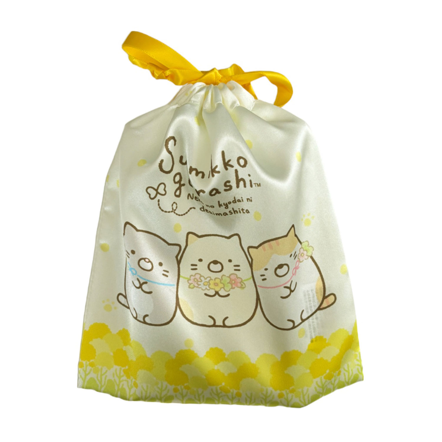 すみっコぐらし リボン巾着 ねこのきょうだい