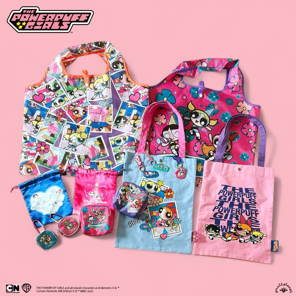 [公式] パワーパフガールズ ボックスポーチ PU パープル/ブルー