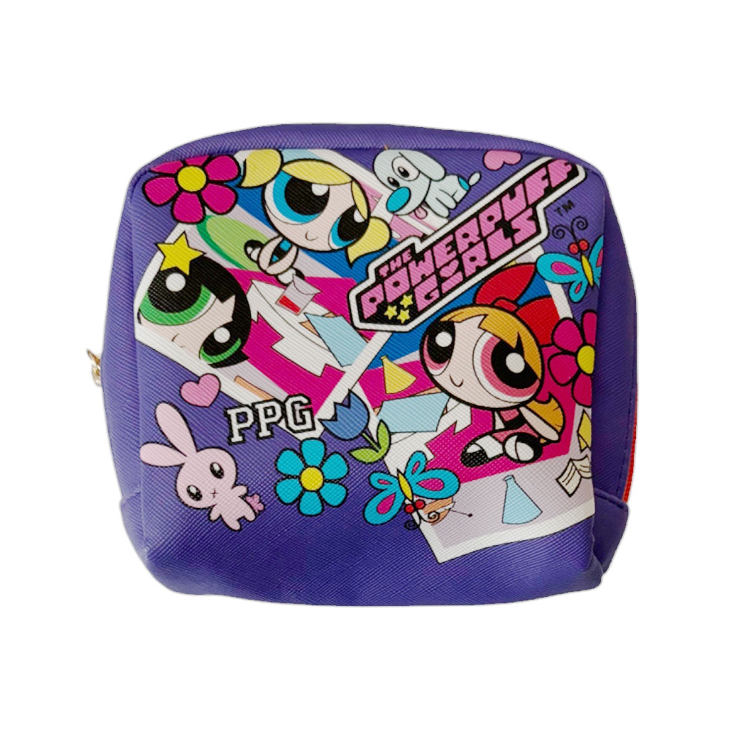 [公式] パワーパフガールズ ボックスポーチ PU パープル/ブルー