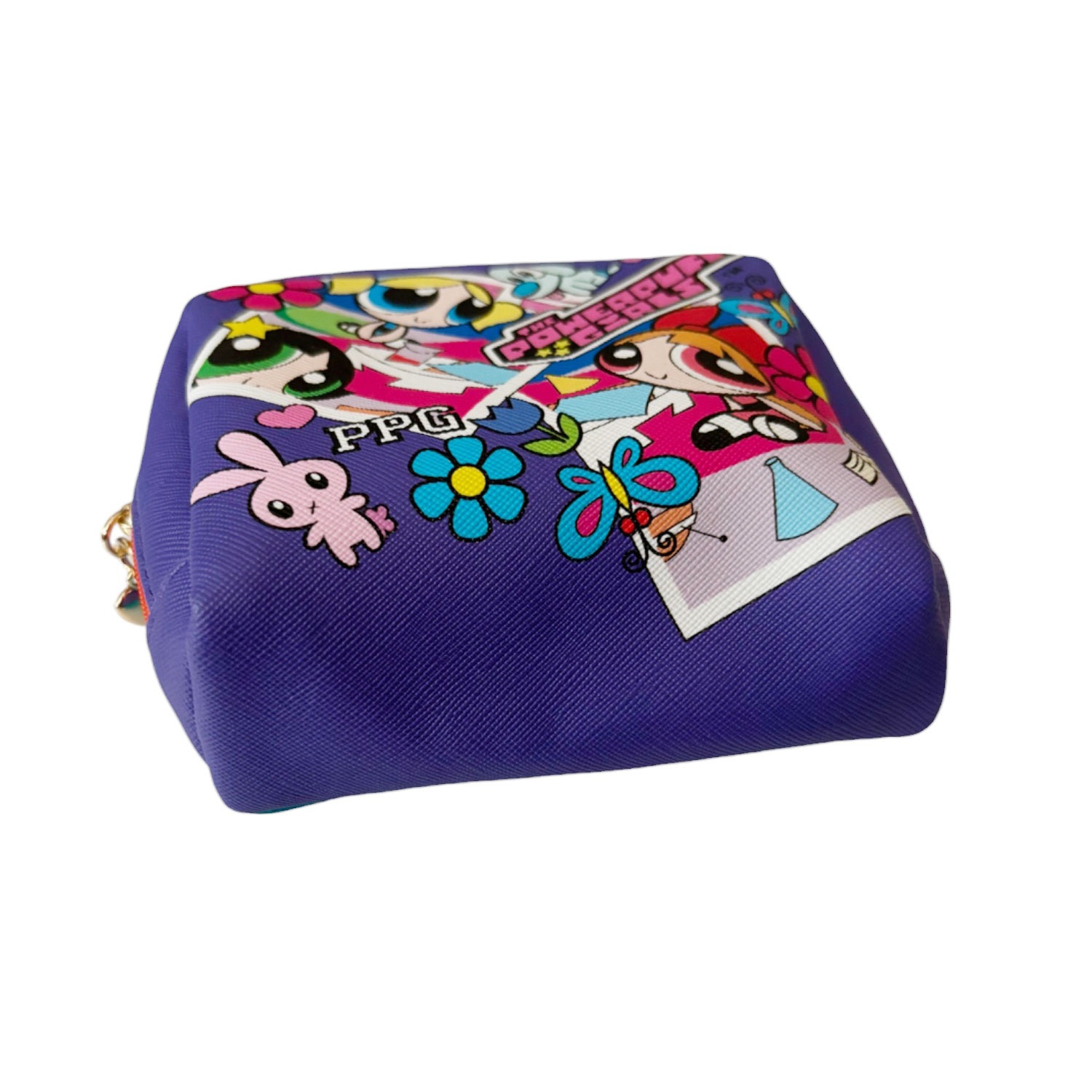 [公式] パワーパフガールズ ボックスポーチ PU パープル/ブルー