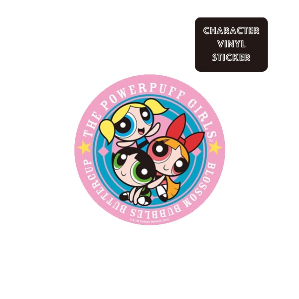 [公式] パワーパフガールズ キャラクターステッカー サークル