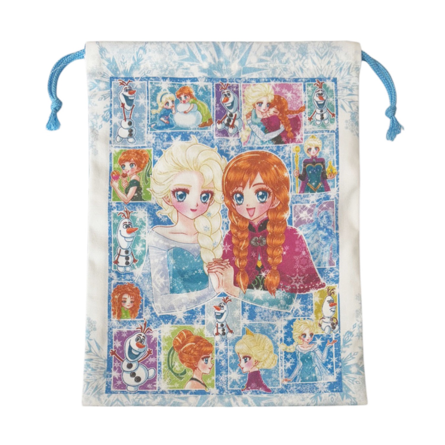 [公式]ディズニー フローズン アート コレクション BY 中川翔子／巾着 BL  アナと雪の女王