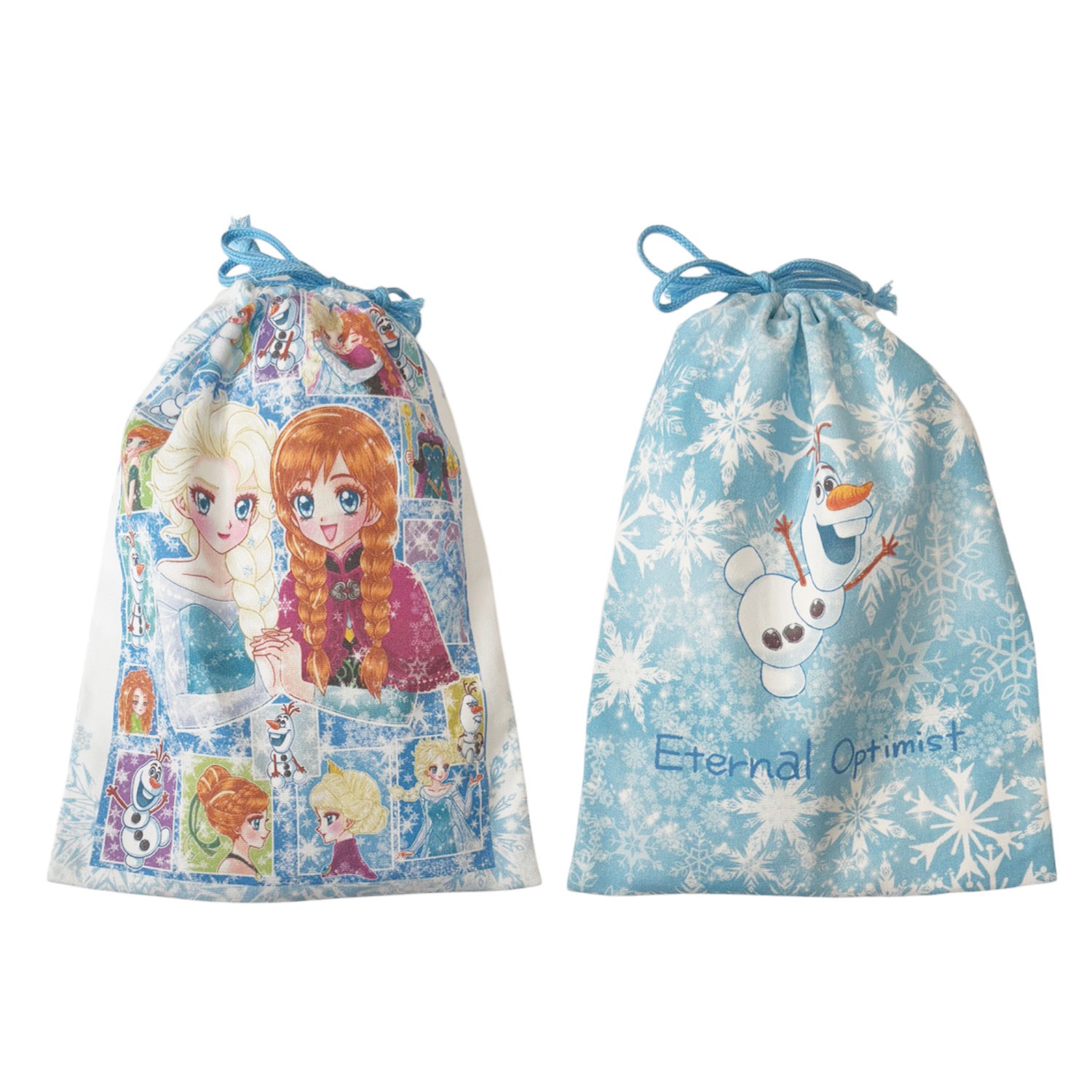 [公式]ディズニー フローズン アート コレクション BY 中川翔子／巾着 BL  アナと雪の女王