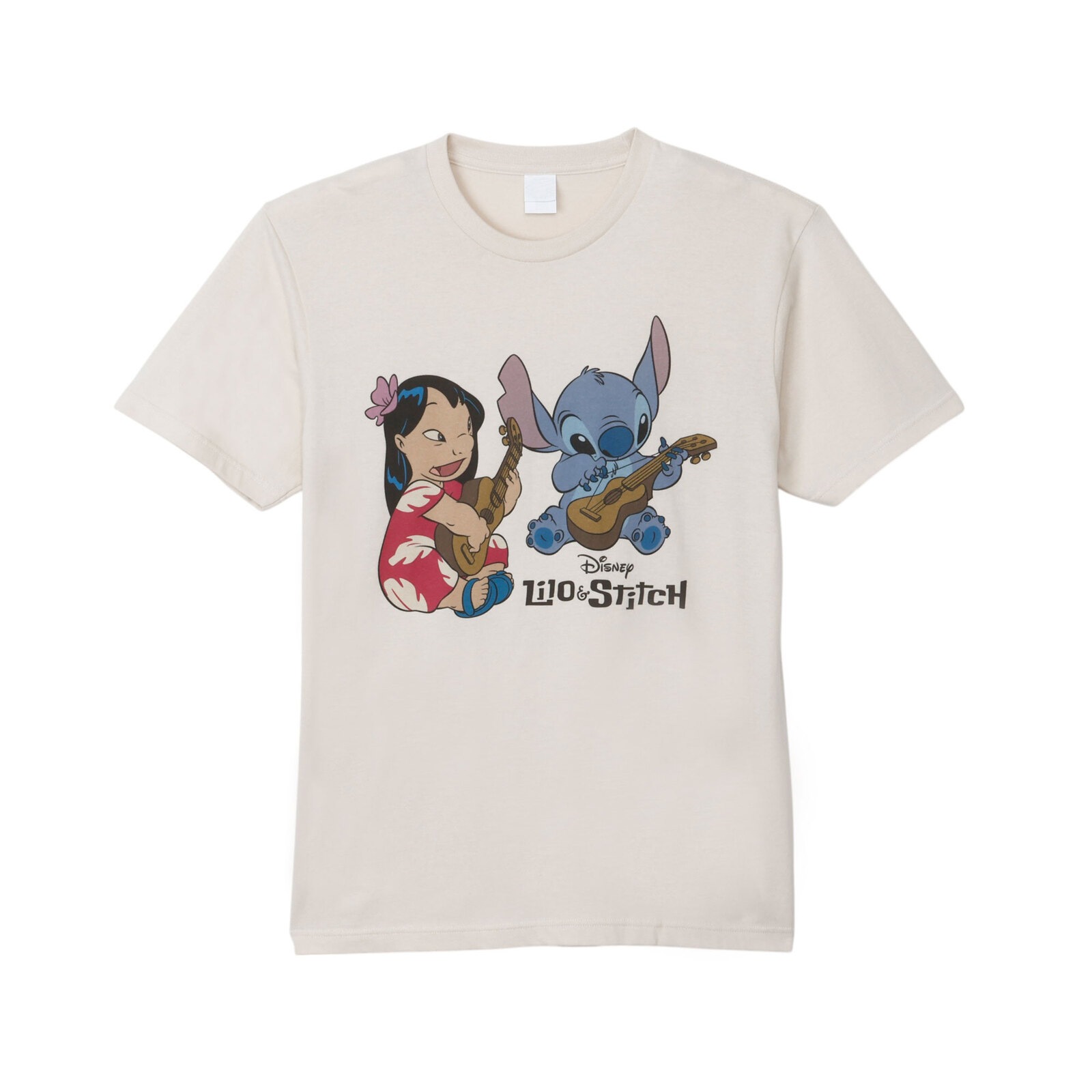 公式] メーカー直営 ディズニー スティッチ ウクレレ Tシャツ L