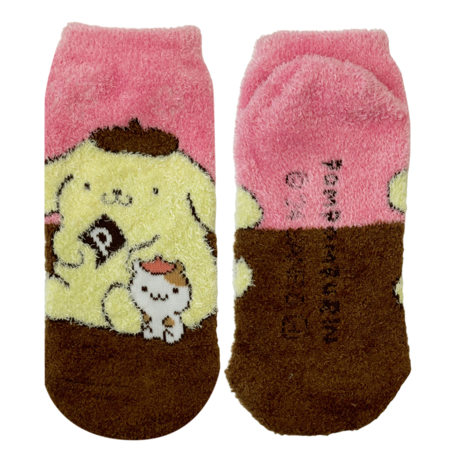 [公式] メーカー直営 サンリオキャラクターズ もっこもこ靴下 ポムポムプリン ともだち