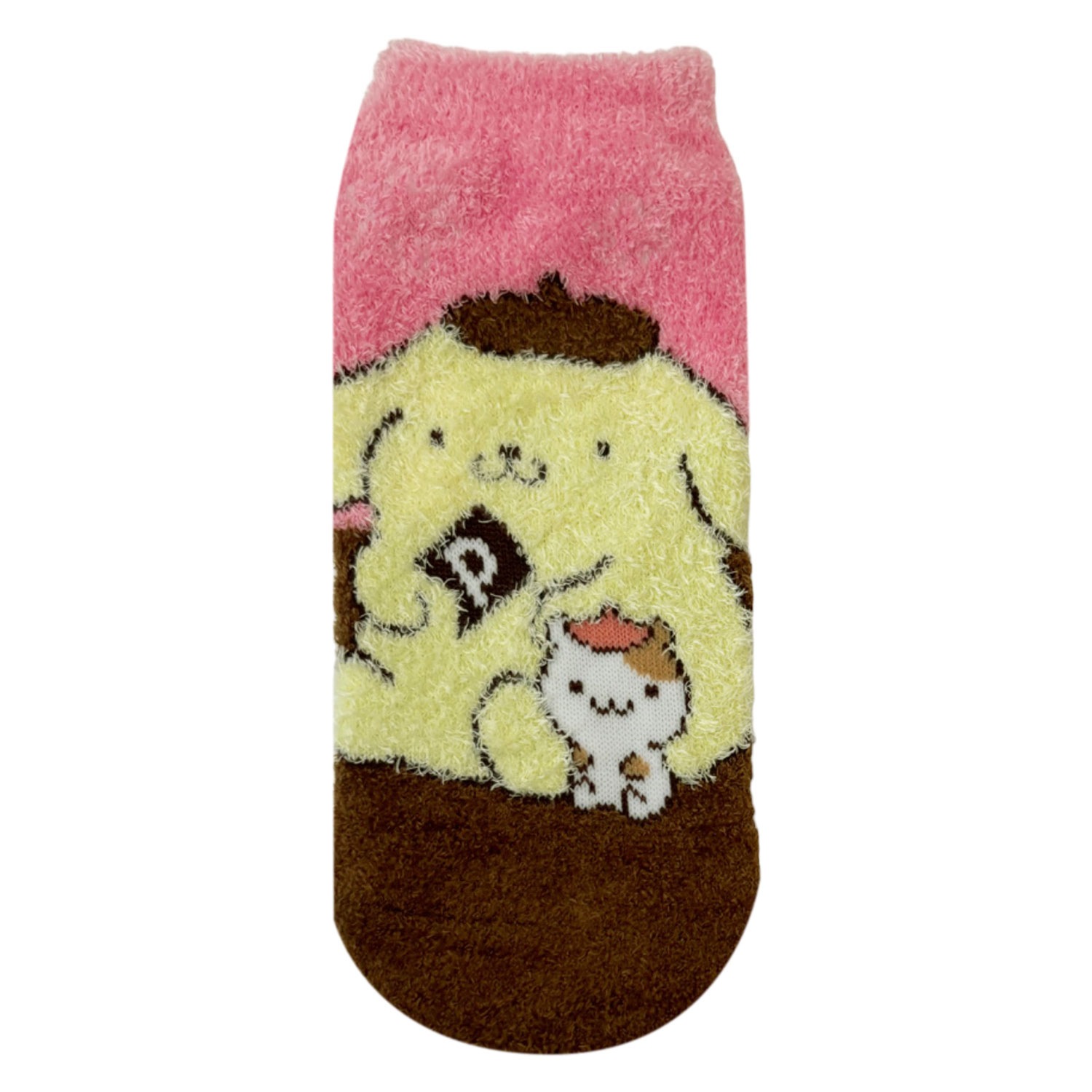 [公式] メーカー直営 サンリオキャラクターズ もっこもこ靴下 ポムポムプリン ともだち