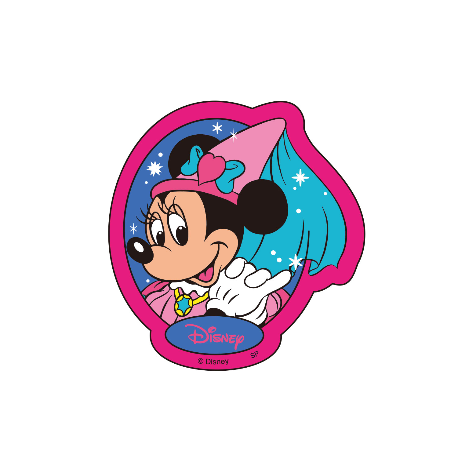 公式] Disney NOSTALGICA 80Type Line Up Stickers ミニーマウス Pink
