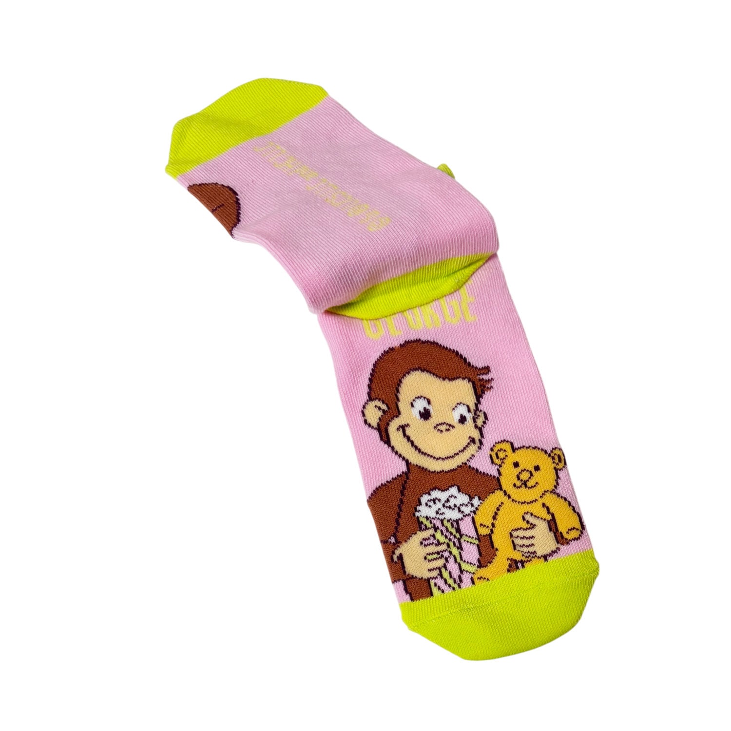 公式] メーカー直営 おさるのジョージ キャラックス（靴下）くまちゃん