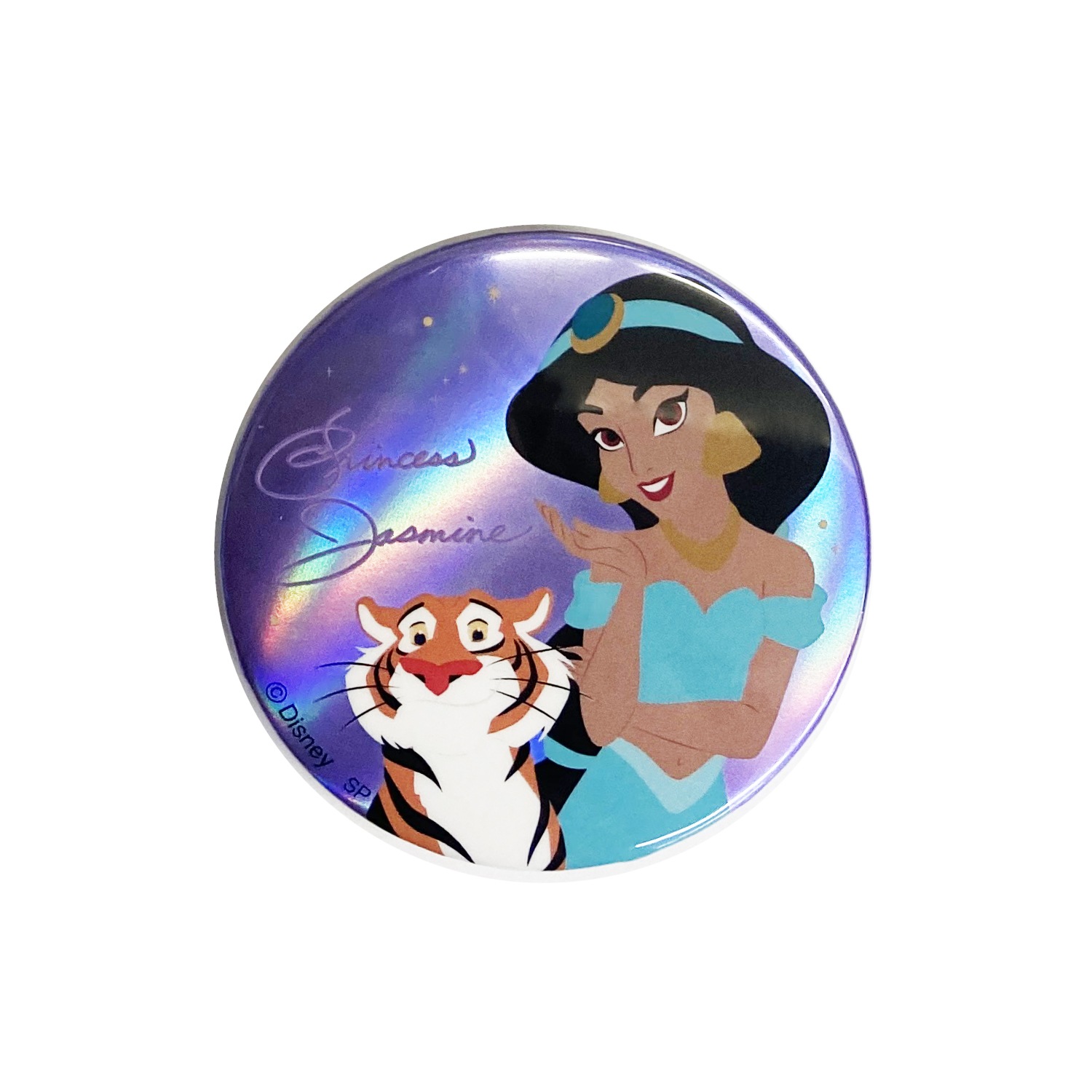 ディズニー プリンセス オーロラ缶バッジ ジャスミン