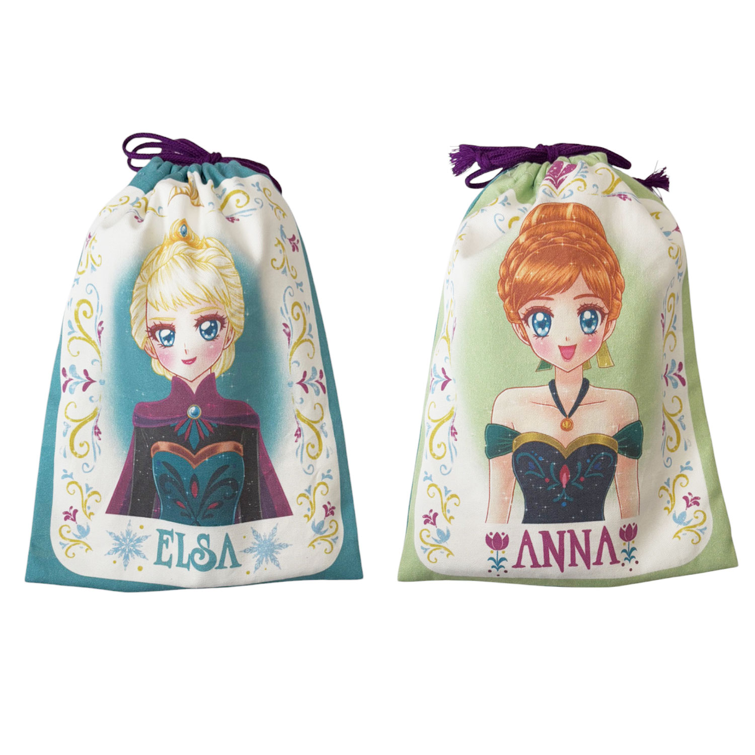 [公式]ディズニー フローズン アート コレクション BY 中川翔子／巾着 戴冠式   アナと雪の女王