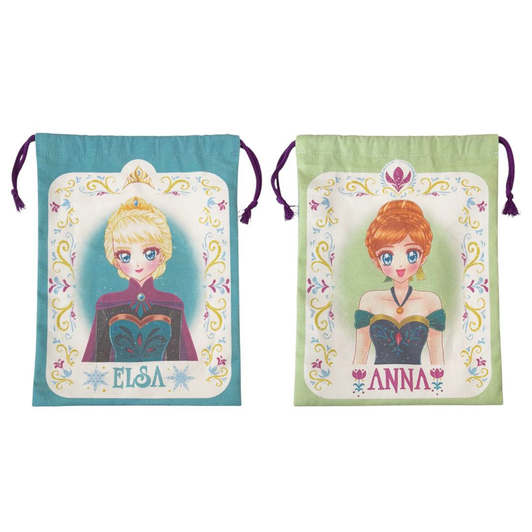 [公式]ディズニー フローズン アート コレクション BY 中川翔子／巾着 戴冠式   アナと雪の女王
