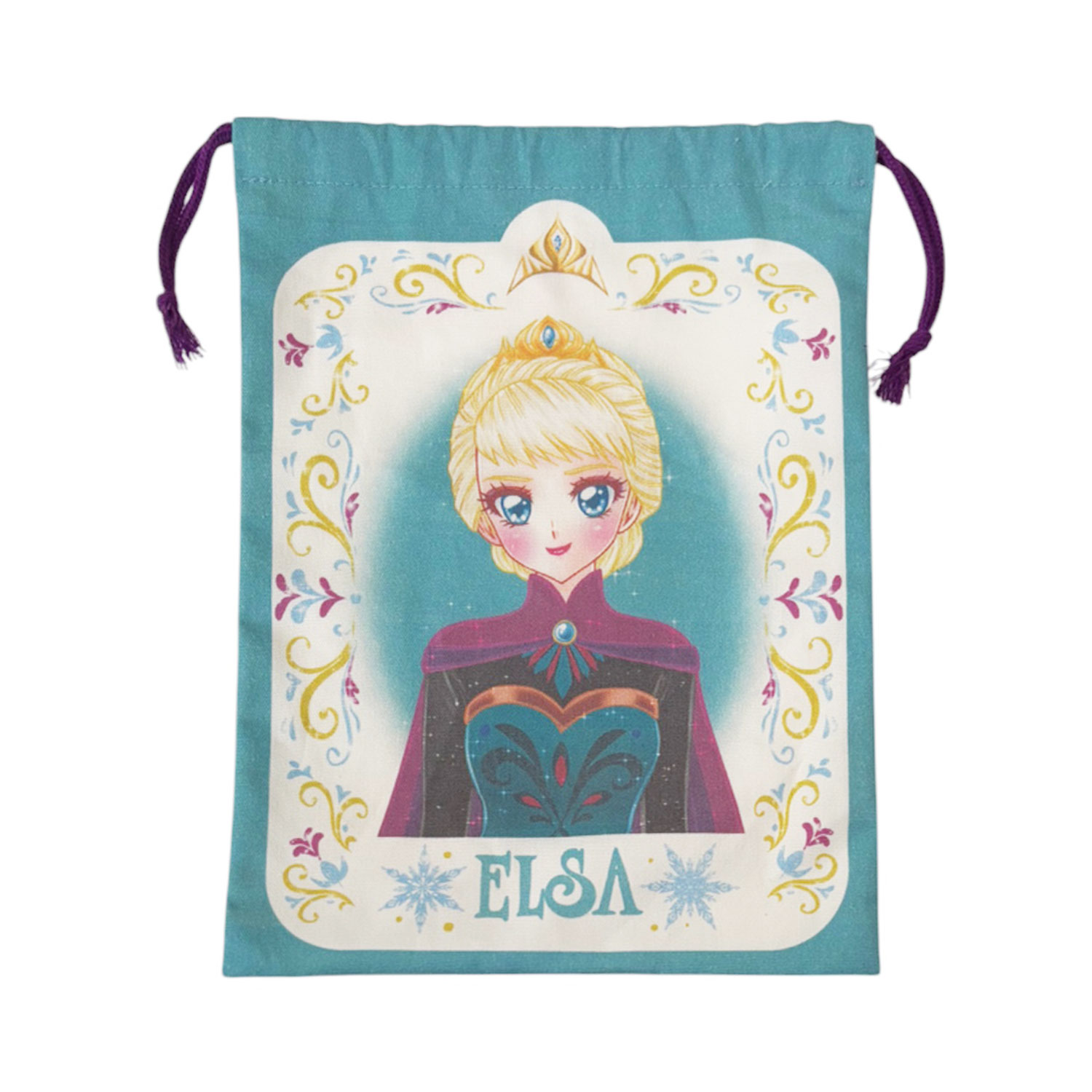 [公式]ディズニー フローズン アート コレクション BY 中川翔子／巾着 戴冠式   アナと雪の女王