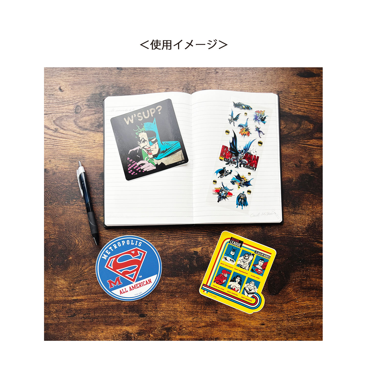 [公式] DC バットマン アウトドアステッカー バットマン＆ジョーカー