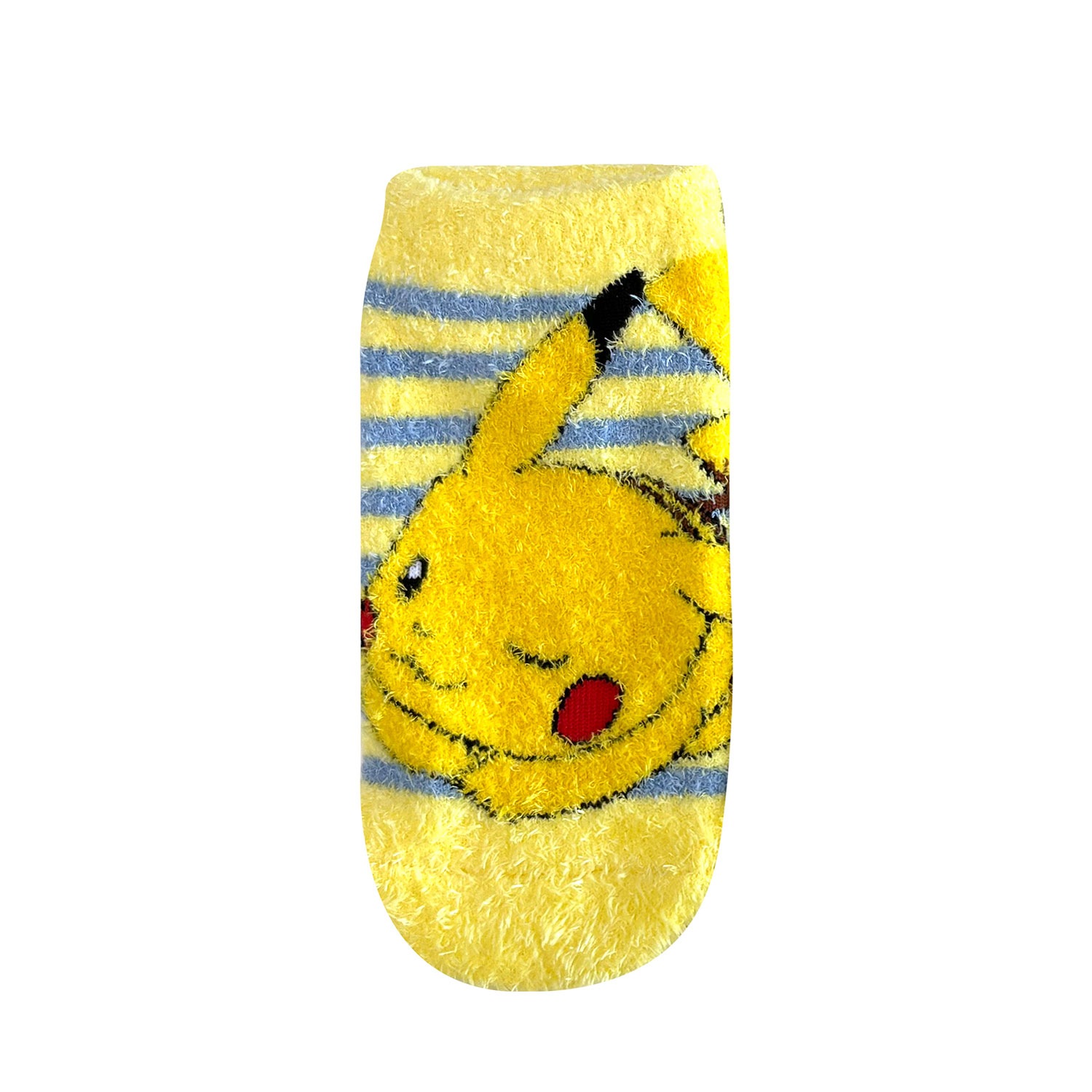 [公式] メーカー直営 ポケットモンスター もっこもこ靴下  (キッズサイズ) ピカチュウ ボーダー