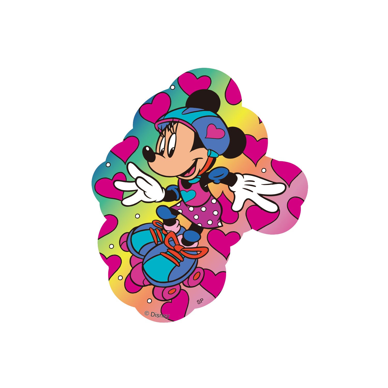 [公式] Disney NOSTALGICA 80Type Line Up Stickers ミニーマウス スケート