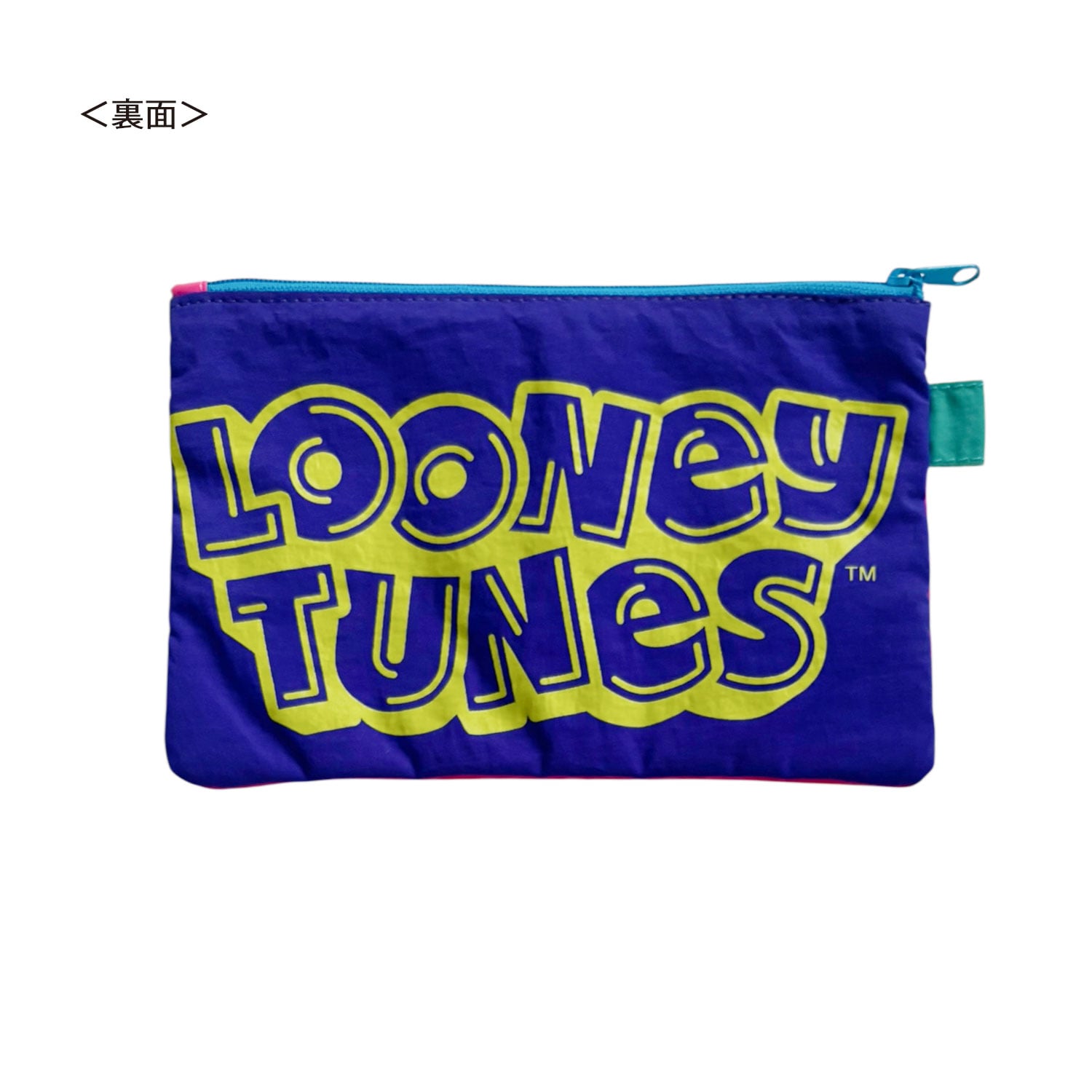 [公式] LOONEY TUNES/NOSTALGICA（ルーニー・テューンズ/ノスタルジカ）バイカラーフラットポーチ シルべスター・キャット＆トゥイーティー＆ヘクター