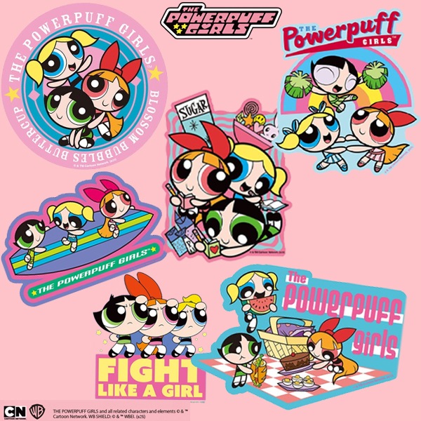 [公式] パワーパフガールズ キャラクターステッカー ファイト