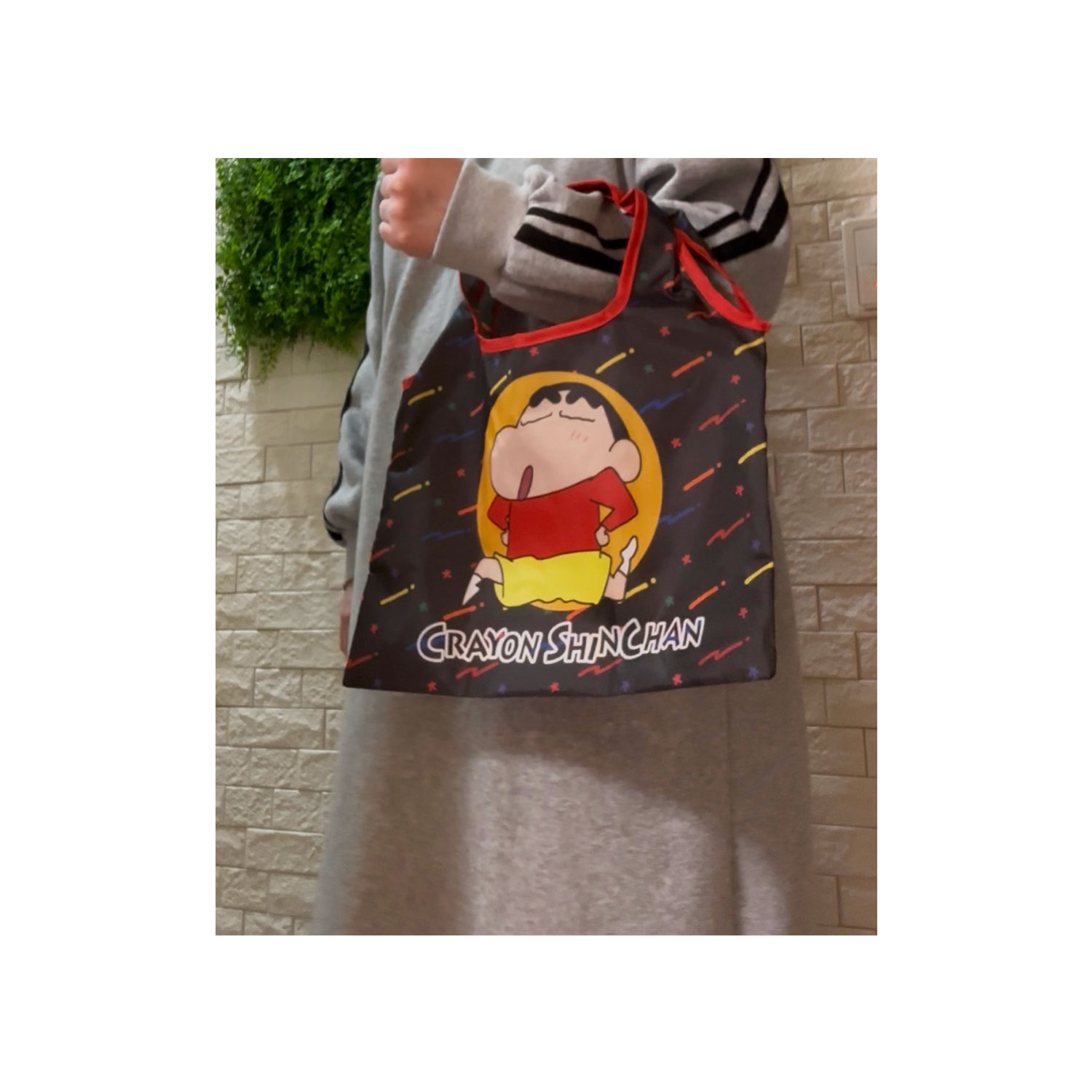 [公式] メーカー直営 クレヨンしんちゃん ミニくるくるショッピングバッグ カラフル