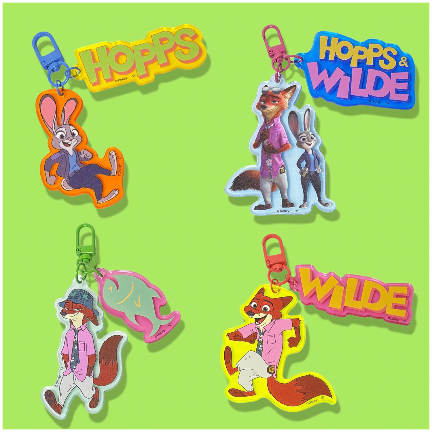 [公式] メーカー直営 ディズニー カラーアクリルキーホルダー ズートピア2 ニック